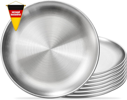Edelstahl teller set - edelstahl,