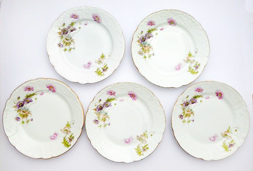 Teller 20cm porzellan blumen - teller,