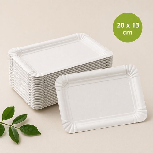 Pappteller eckig 20x13 - pappteller,