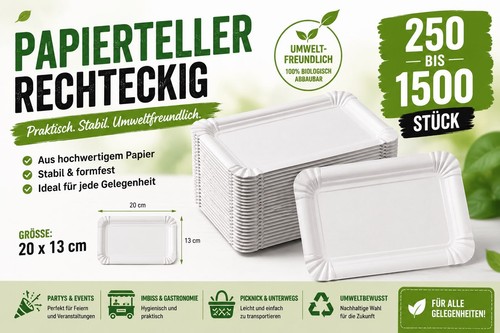 Pappteller-Snackteller-