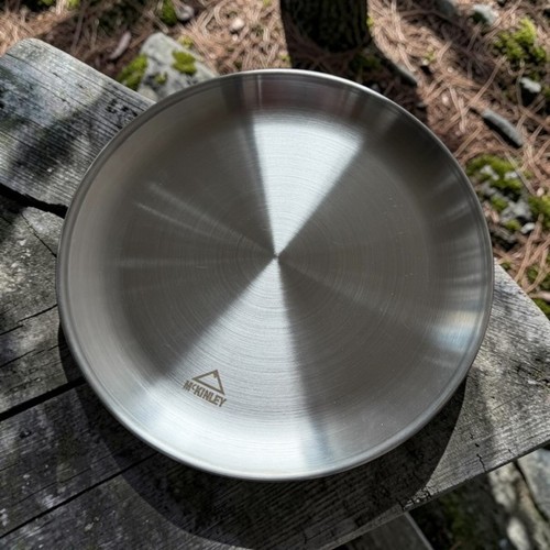 Edelstahl teller matt camping - teller,