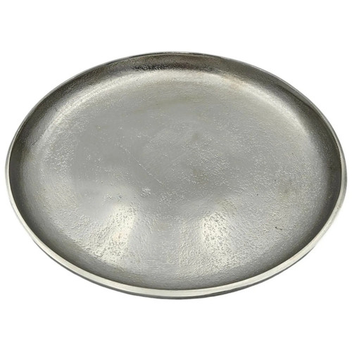 Dekoteller silber metall - dekoteller,